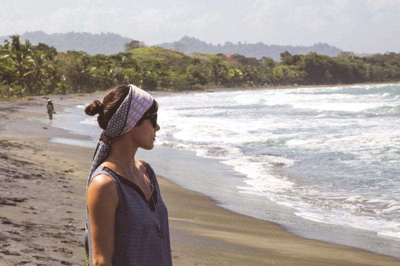 woman on beach